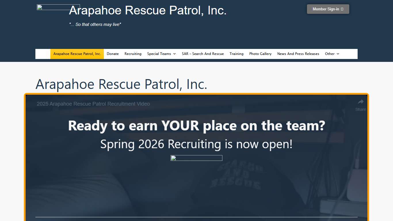 Arapahoe Rescue Patrol